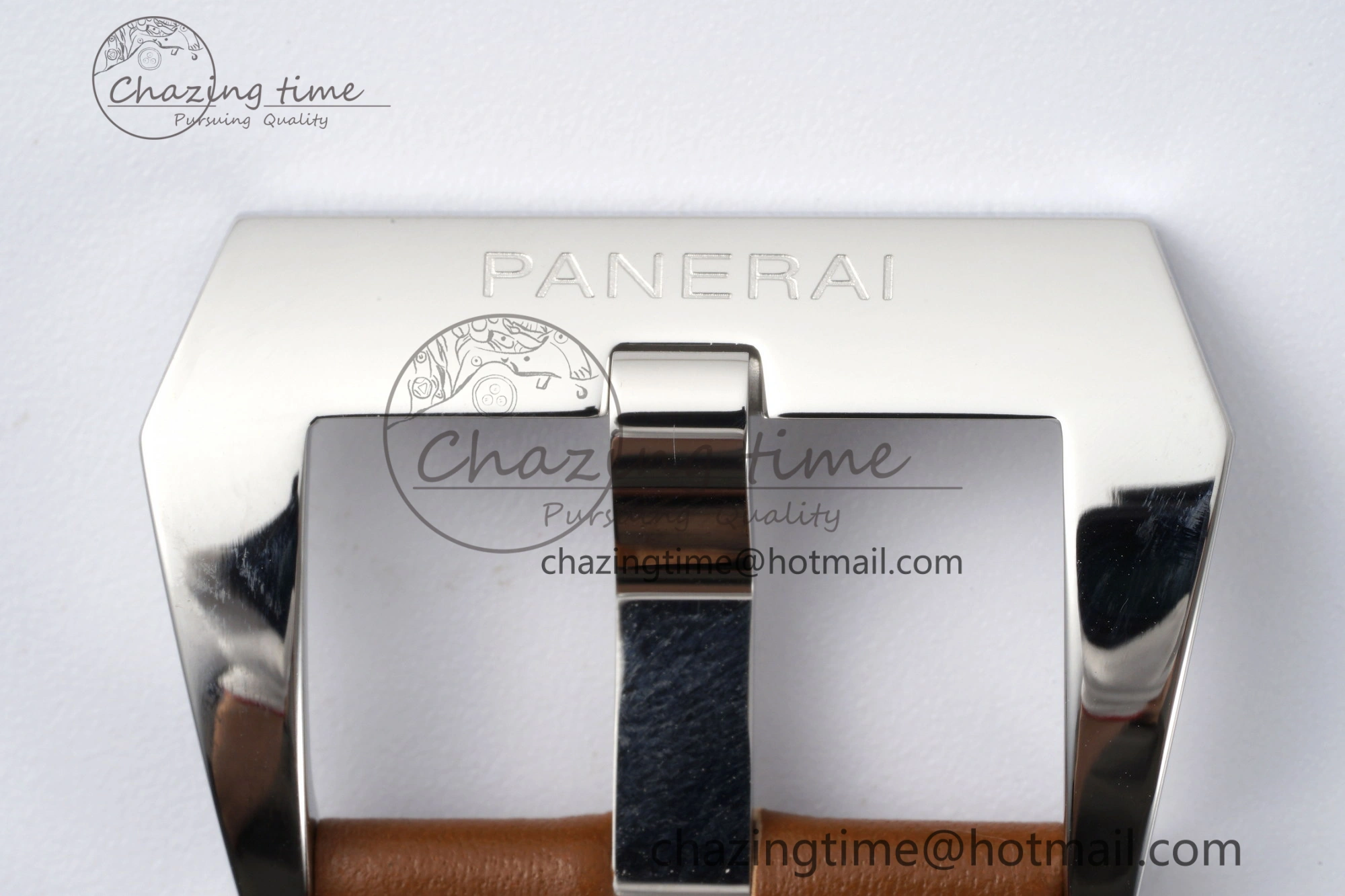 PAM660 W HWF 1:1 Best Edition White Dial on Brown Leather Strap A6497