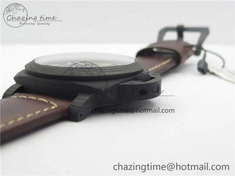 PAM661 Carbotech VSF 1:1 Best Edition on Brown Leather Strap P.9010 Clone