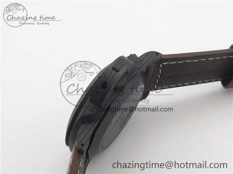 PAM661 Carbotech VSF 1:1 Best Edition on Brown Leather Strap P.9010 Clone