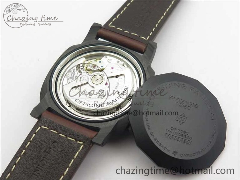 PAM661 Carbotech VSF 1:1 Best Edition on Brown Leather Strap P.9010 Clone
