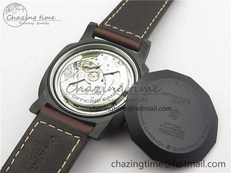 PAM661 Carbotech VSF 1:1 Best Edition on Brown Leather Strap P.9010 Clone
