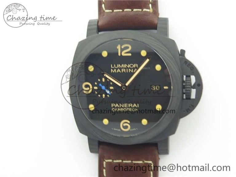 PAM661 Carbotech VSF 1:1 Best Edition on Brown Leather Strap P.9010 Clone