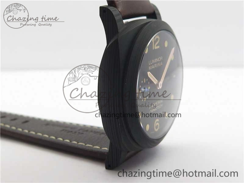 PAM661 Carbotech VSF 1:1 Best Edition on Brown Leather Strap P.9010 Clone
