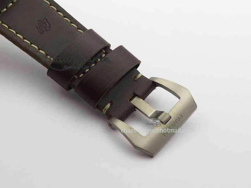 PAM671 T Bronzo XF Best Edition Blue Dial On Dark Brown Leather Strap P.9010 V2