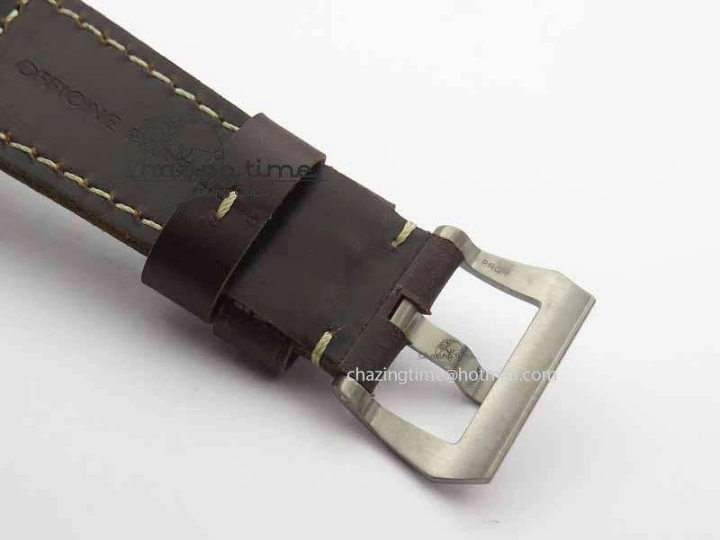 PAM671 T Bronzo XF Best Edition Blue Dial On Dark Brown Leather Strap P.9010 V2