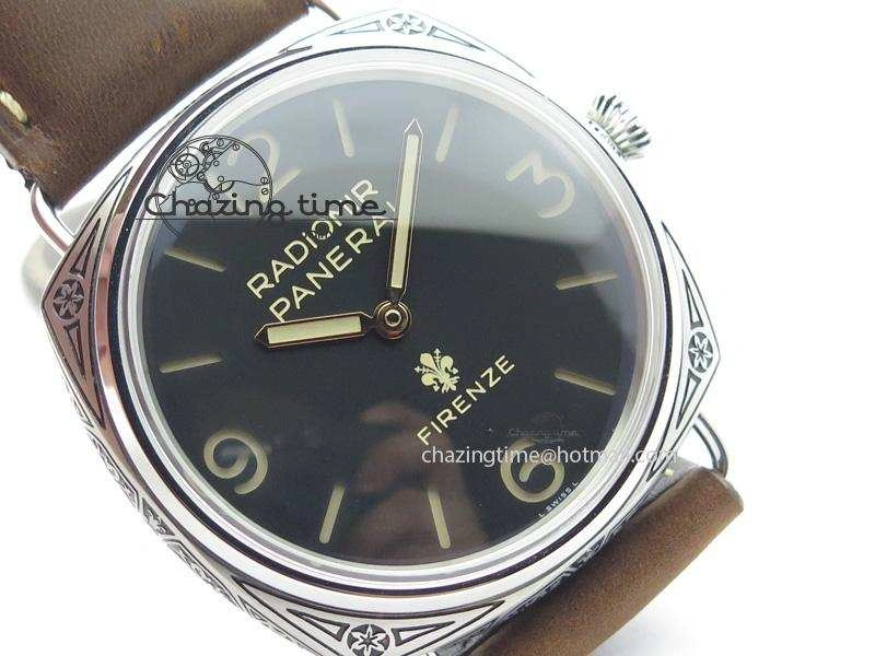 PAM672 R Radiomir Firenze 3 Days ZF Best Edition On Brown Asso Leather Strap P.3000 Super Clone