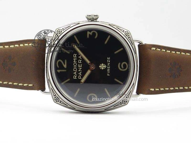 PAM672 R Radiomir Firenze 3 Days ZF Best Edition On Brown Asso Leather Strap P.3000 Super Clone