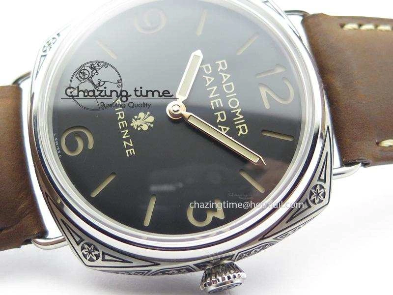 PAM672 R Radiomir Firenze 3 Days ZF Best Edition On Brown Asso Leather Strap P.3000 Super Clone