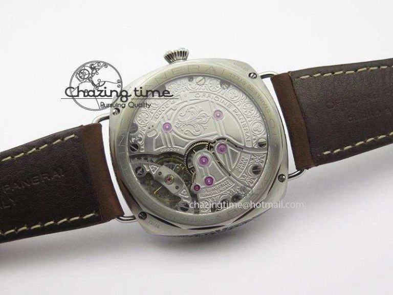 PAM672 R Radiomir Firenze 3 Days ZF Best Edition On Brown Asso Leather Strap P.3000 Super Clone
