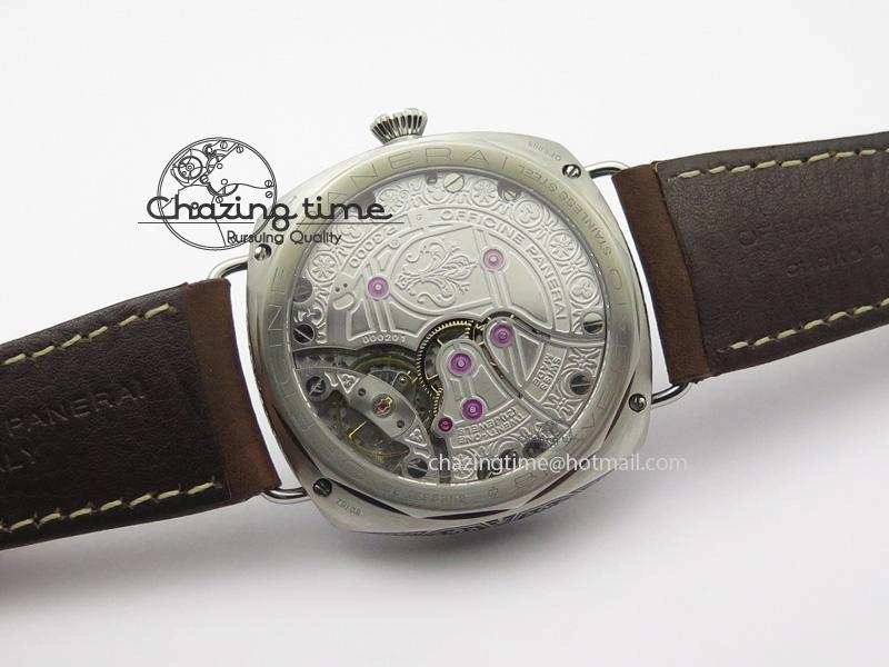 PAM672 R Radiomir Firenze 3 Days ZF Best Edition On Brown Asso Leather Strap P.3000 Super Clone