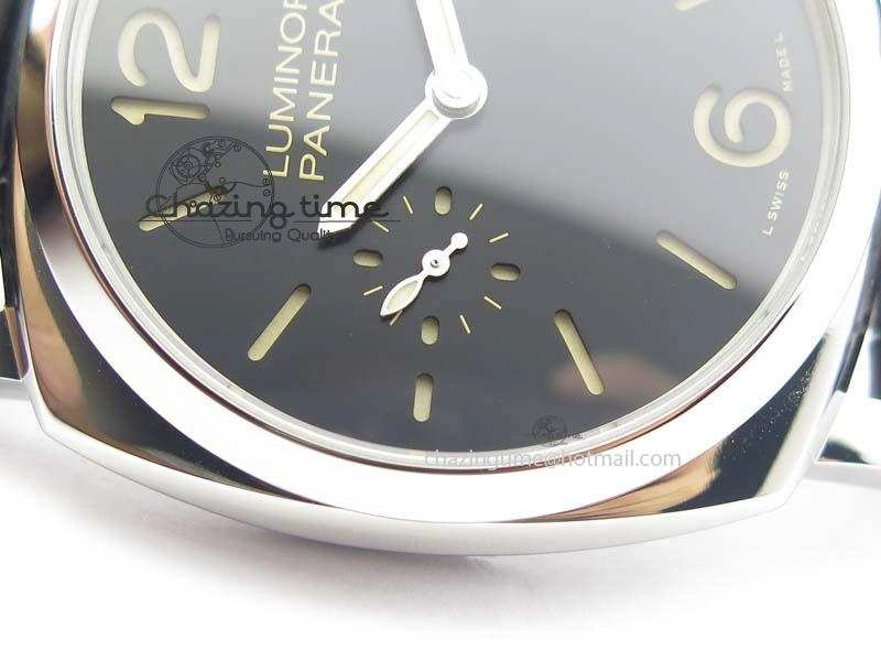 PAM676 Luminor Due 3 Days Acciaio V6F Best Edition On Black Leather Strap P.1000