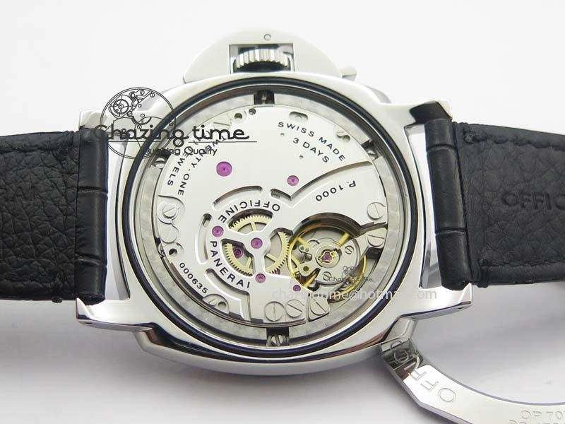PAM676 Luminor Due 3 Days Acciaio V6F Best Edition On Black Leather Strap P.1000