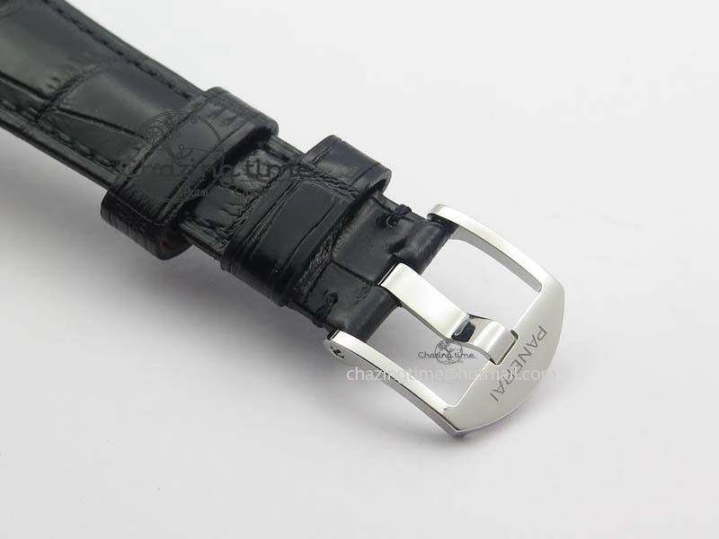 PAM676 Luminor Due 3 Days Acciaio V6F Best Edition On Black Leather Strap P.1000