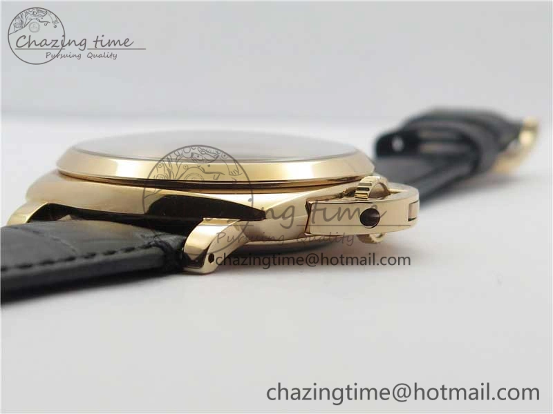 PAM677 Luminor Due 3 Days Acciaio RG XF Best Edition on Black Leather Strap P.1000