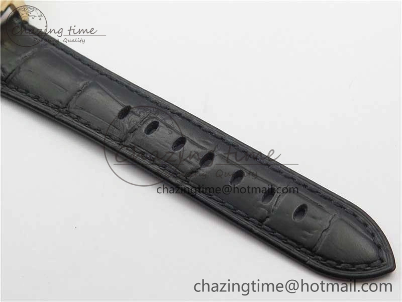 PAM677 Luminor Due 3 Days Acciaio RG XF Best Edition on Black Leather Strap P.1000