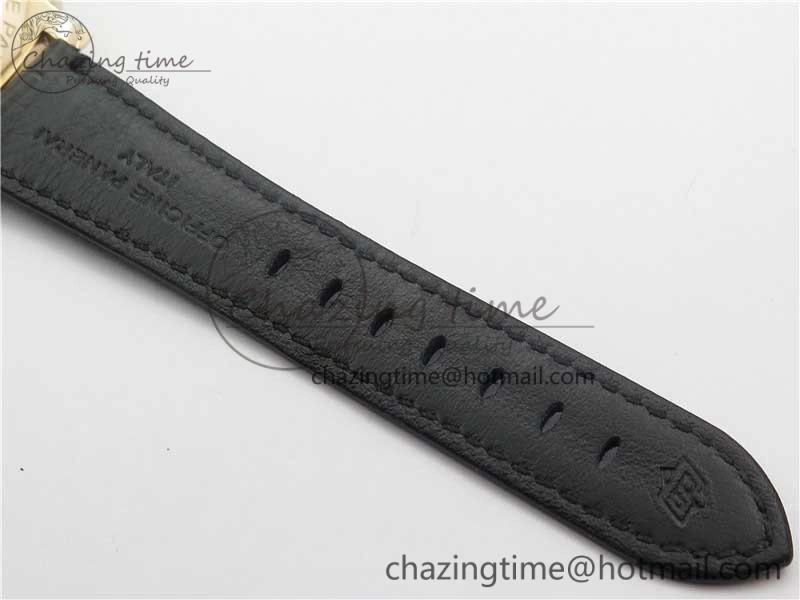 PAM677 Luminor Due 3 Days Acciaio RG XF Best Edition on Black Leather Strap P.1000