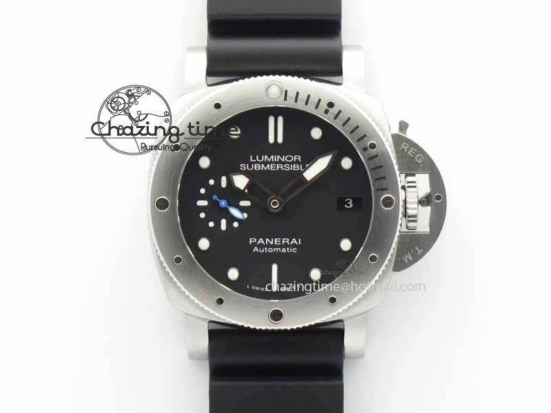 PAM682 Luminor Submersible XF 1:1 Best Edition On Black Rubber Strap P.9010 V2