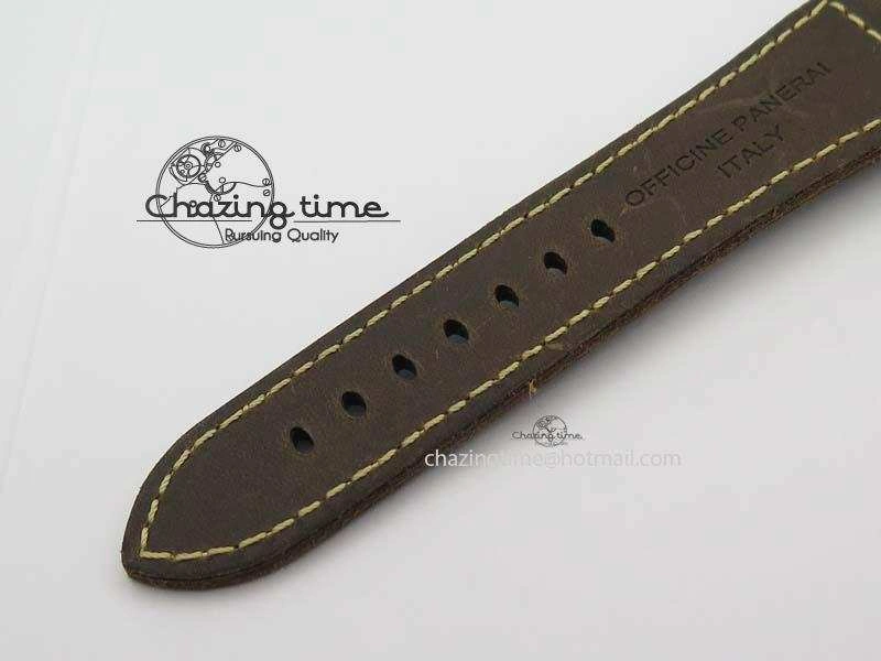 PAM685 Acciaio Brevettato SF Best Edition Black Dial On Brown Leather Strap P.3000 Super Clone