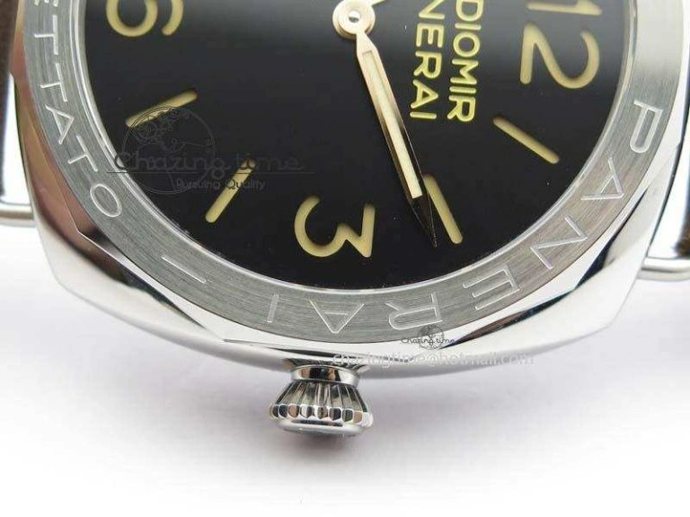 PAM685 Acciaio Brevettato SF Best Edition Black Dial On Brown Leather Strap P.3000 Super Clone
