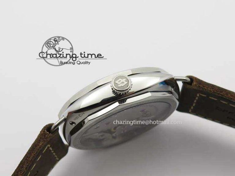 PAM685 Acciaio Brevettato SF Best Edition Black Dial On Brown Leather Strap P.3000 Super Clone