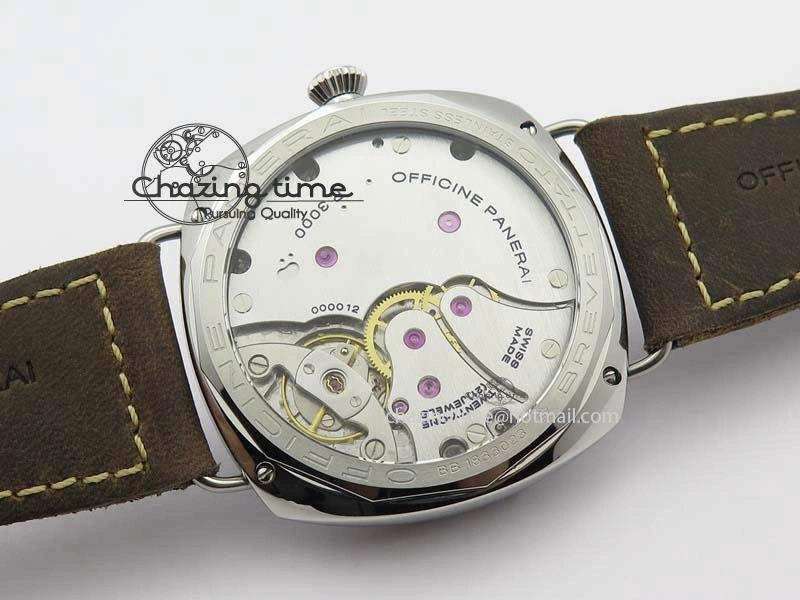 PAM685 Acciaio Brevettato SF Best Edition Black Dial On Brown Leather Strap P.3000 Super Clone