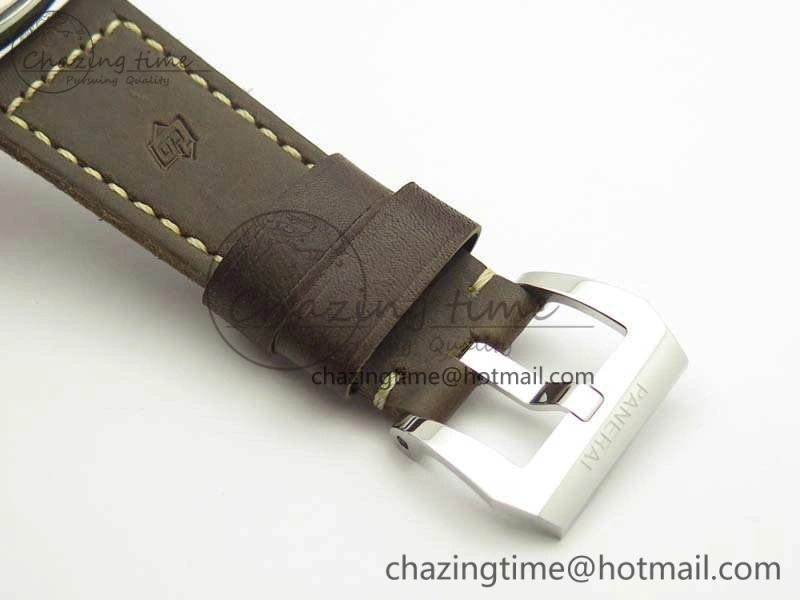 PAM685 SS ZF 1:1 Best Edition Black Dial On Leather Strap P.3000 Super Clone