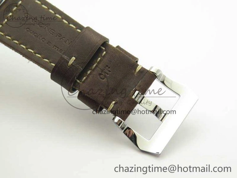 PAM685 SS ZF 1:1 Best Edition Black Dial On Leather Strap P.3000 Super Clone