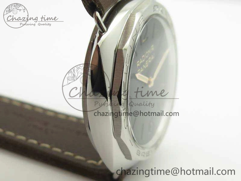 PAM685 SS ZF 1:1 Best Edition Black Dial On Leather Strap P.3000 Super Clone