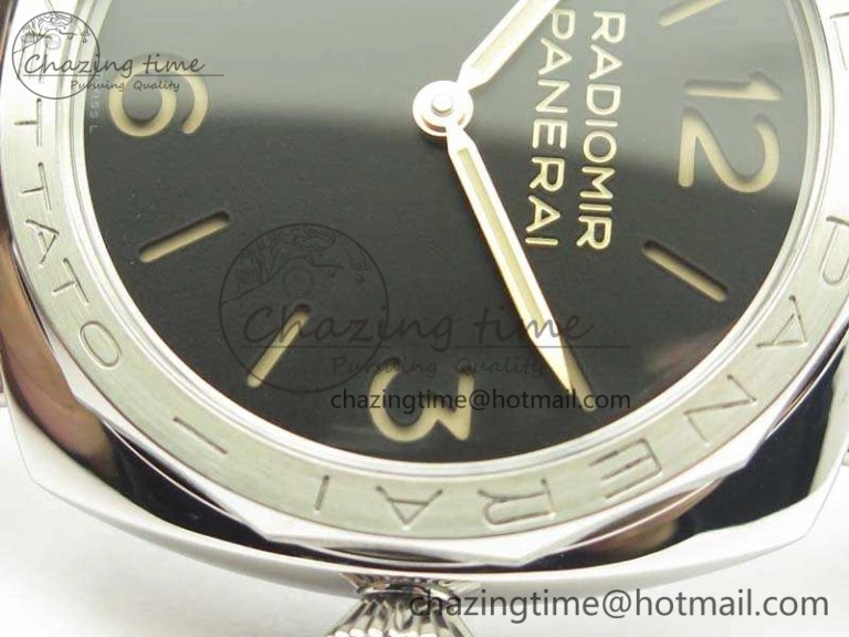 PAM685 SS ZF 1:1 Best Edition Black Dial On Leather Strap P.3000 Super Clone