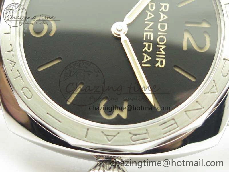 PAM685 SS ZF 1:1 Best Edition Black Dial On Leather Strap P.3000 Super Clone