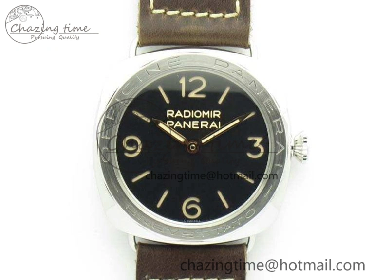 PAM685 SS ZF 1:1 Best Edition Black Dial On Leather Strap P.3000 Super Clone