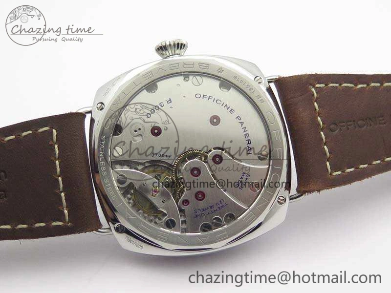 PAM687 Acciaio Brevettato ZF 1:1 Best Edition Brown Dial On Brown Leather Strap P.3000 Super Clone