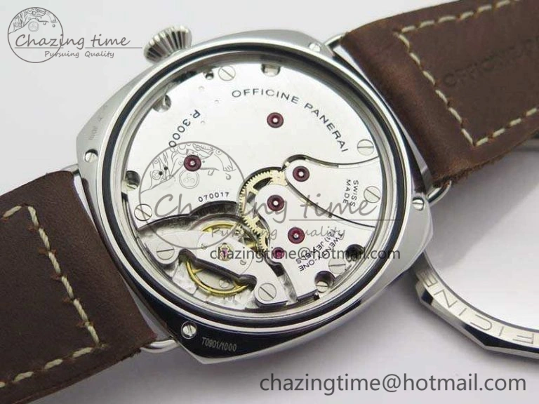 PAM687 Acciaio Brevettato ZF 1:1 Best Edition Brown Dial On Brown Leather Strap P.3000 Super Clone