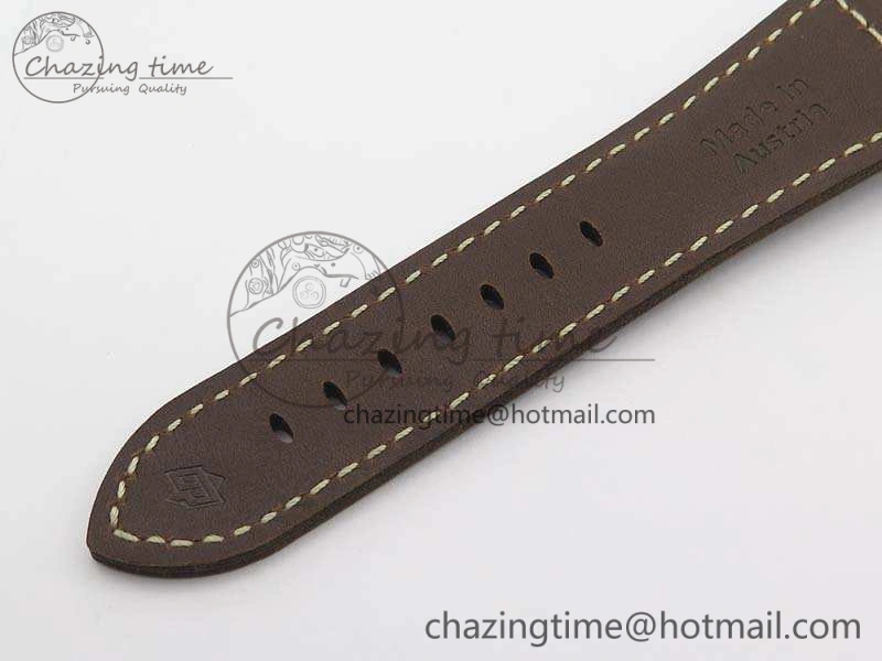 PAM687 Acciaio Brevettato ZF 1:1 Best Edition Brown Dial On Brown Leather Strap P.3000 Super Clone