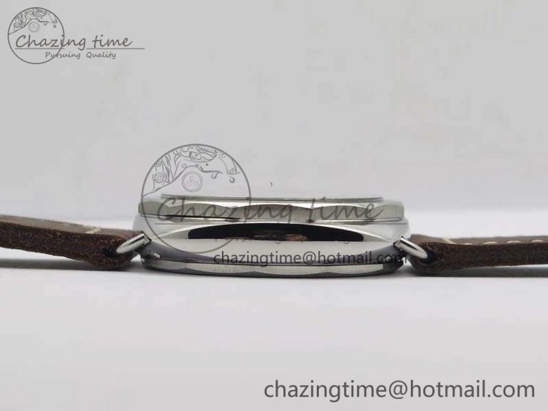 PAM687 Acciaio Brevettato ZF 1:1 Best Edition Brown Dial On Brown Leather Strap P.3000 Super Clone