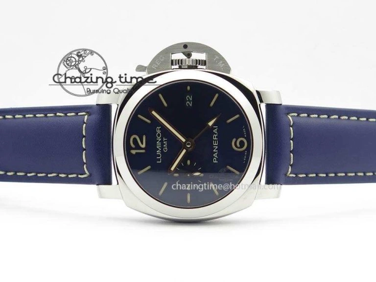PAM688 S VSF 1:1 Best Edition Blue Dial On Blue Leather Strap P.9001 Super Clone V2