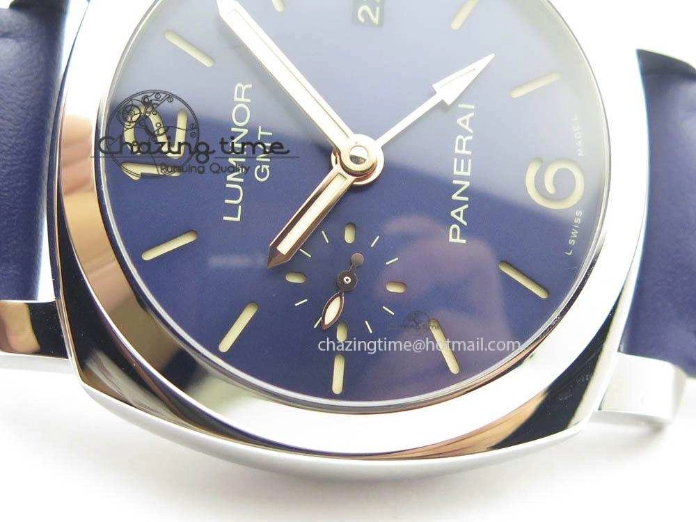 PAM688 S VSF 1:1 Best Edition Blue Dial On Blue Leather Strap P.9001 Super Clone V2