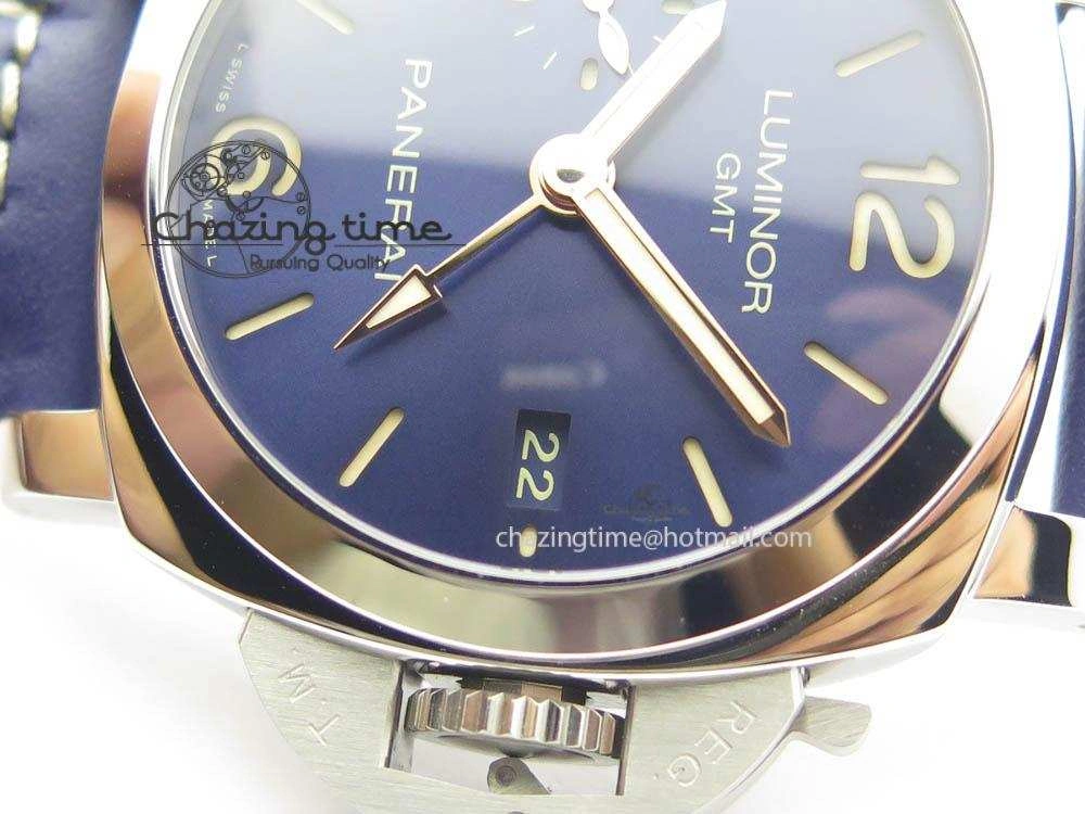 PAM688 S VSF 1:1 Best Edition Blue Dial On Blue Leather Strap P.9001 Super Clone V2