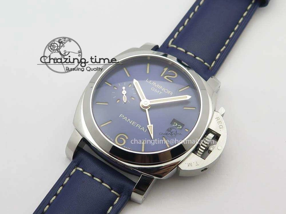 PAM688 S VSF 1:1 Best Edition Blue Dial On Blue Leather Strap P.9001 Super Clone V2