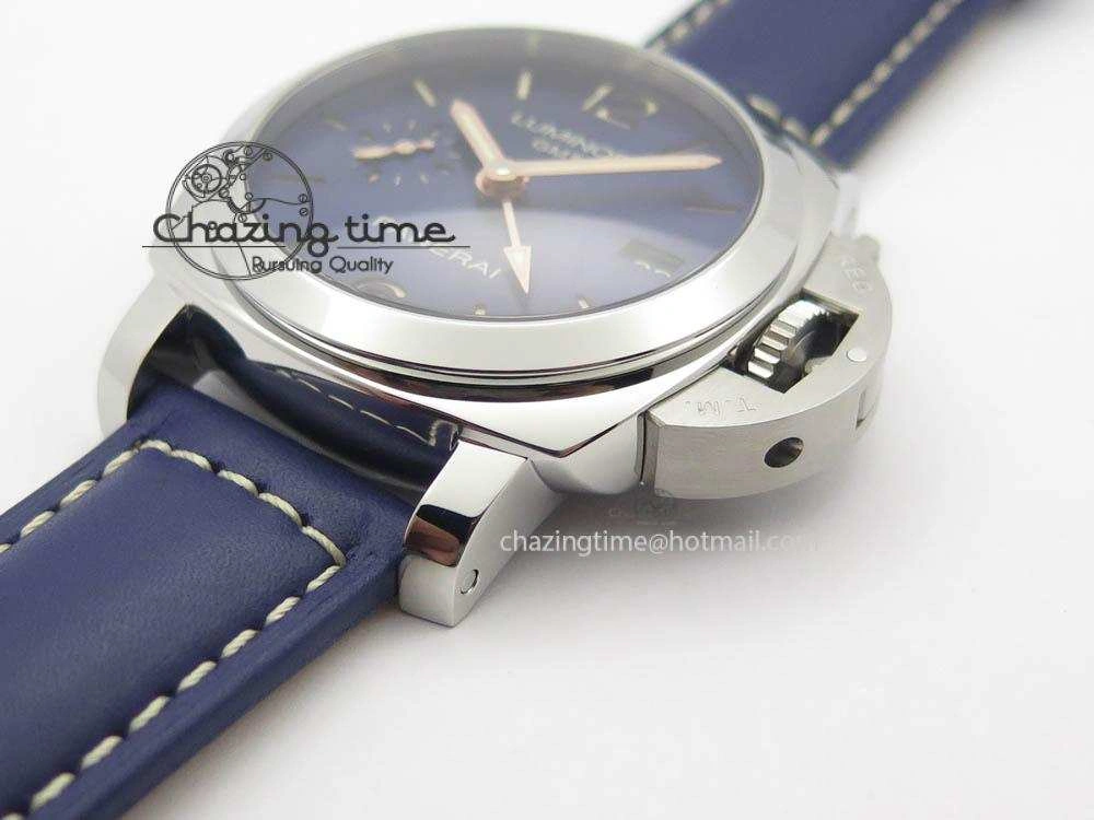 PAM688 S VSF 1:1 Best Edition Blue Dial On Blue Leather Strap P.9001 Super Clone V2