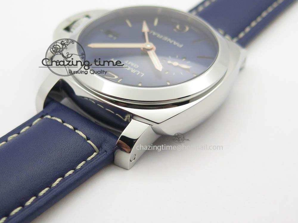 PAM688 S VSF 1:1 Best Edition Blue Dial On Blue Leather Strap P.9001 Super Clone V2