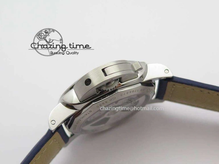 PAM688 S VSF 1:1 Best Edition Blue Dial On Blue Leather Strap P.9001 Super Clone V2