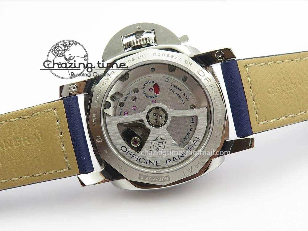 PAM688 S VSF 1:1 Best Edition Blue Dial On Blue Leather Strap P.9001 Super Clone V2