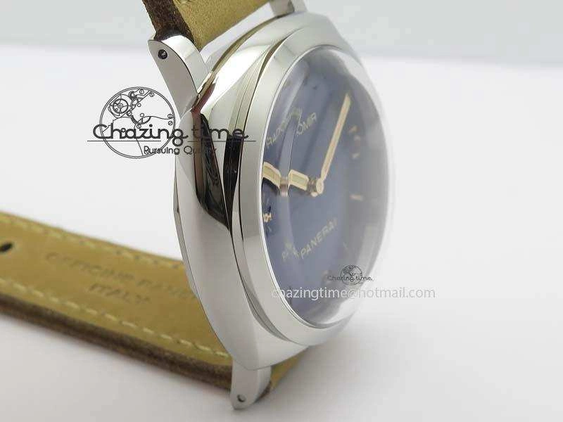 PAM690 Q SF Best Edition Blue Dial On Brown Leather Strap P.3000 Super Clone V2 ( Sapphire )