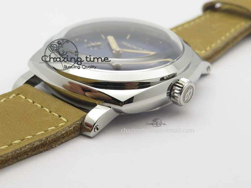 PAM690 Q SF Best Edition Blue Dial On Brown Leather Strap P.3000 Super Clone V2 ( Sapphire )