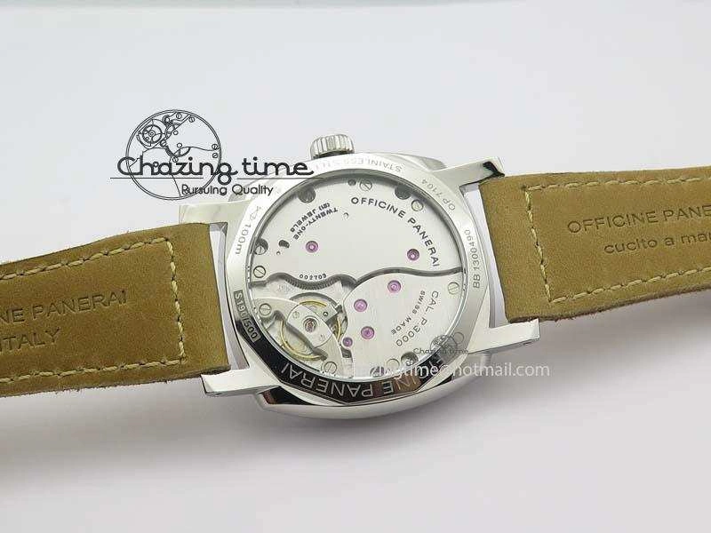 PAM690 Q SF Best Edition Blue Dial On Brown Leather Strap P.3000 Super Clone V2 ( Sapphire )