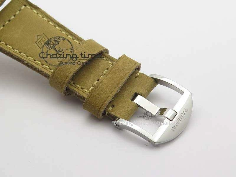 PAM690 Q SF Best Edition Blue Dial On Brown Leather Strap P.3000 Super Clone V2 ( Sapphire )