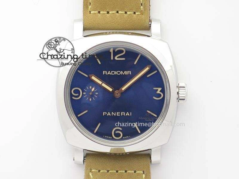 PAM690 Q SF Best Edition Blue Dial On Brown Leather Strap P.3000 Super Clone