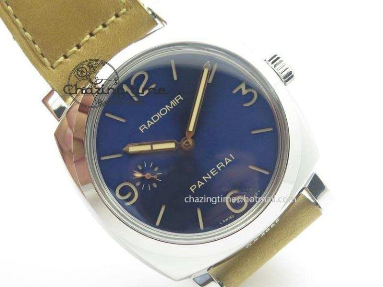 PAM690 Q SF Best Edition Blue Dial On Brown Leather Strap P.3000 Super Clone