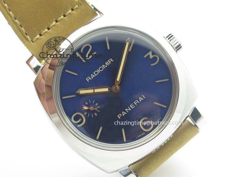PAM690 Q SF Best Edition Blue Dial On Brown Leather Strap P.3000 Super Clone